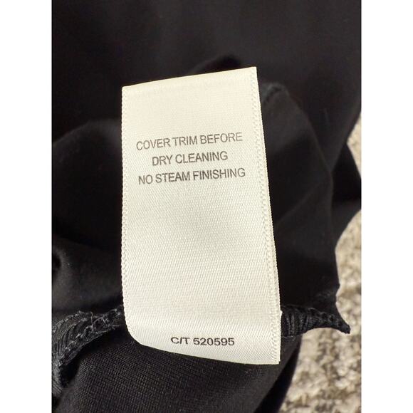 Taylor Size 8 Stretch Mini Sheath Dress Black Sleeveless Zip Round Neck - Picture 10 of 11